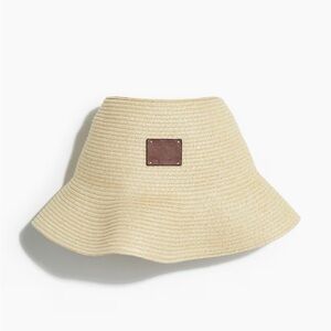 H&M Tan Straw Bucket Hat